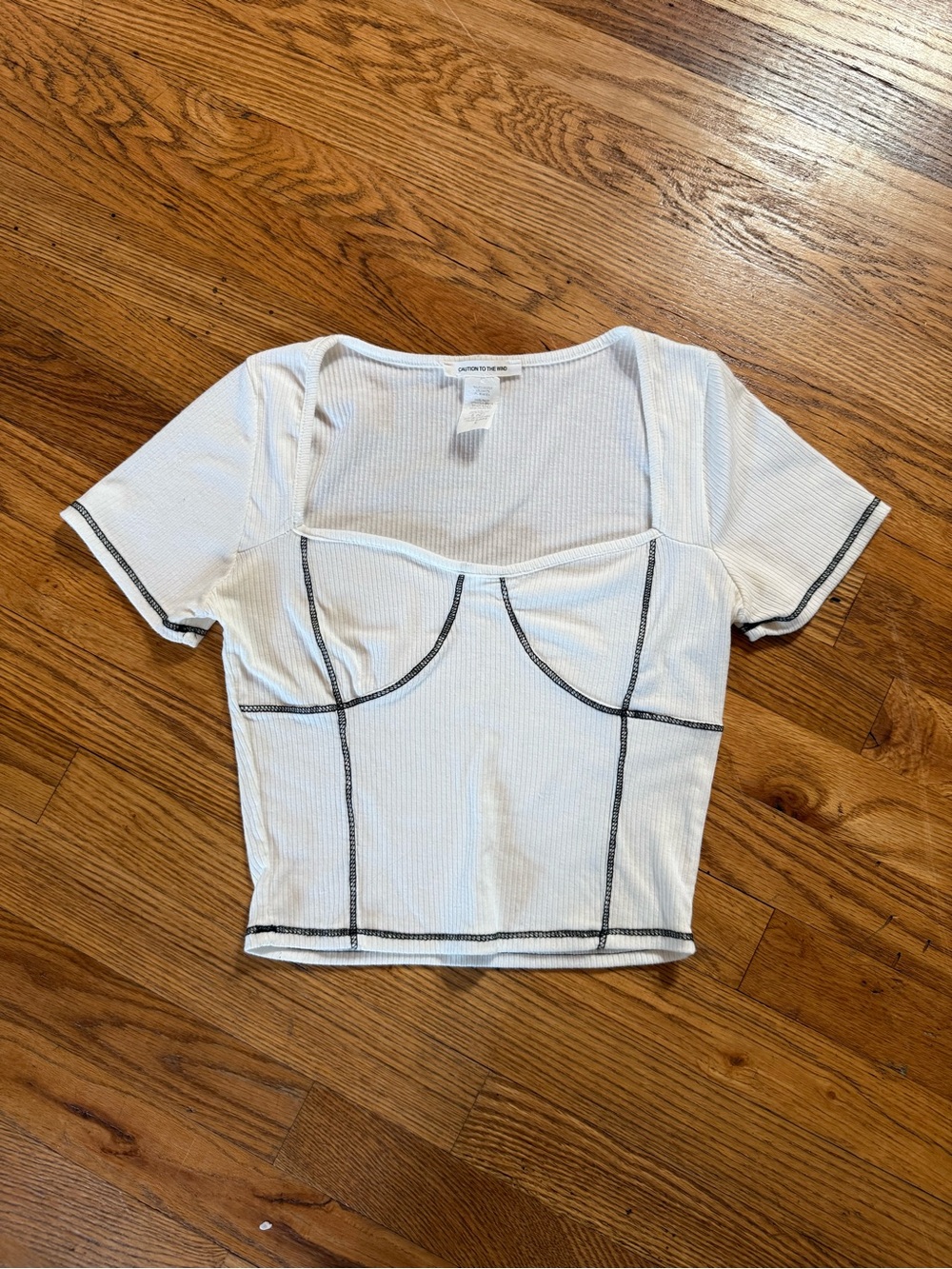 Women’s white crop top